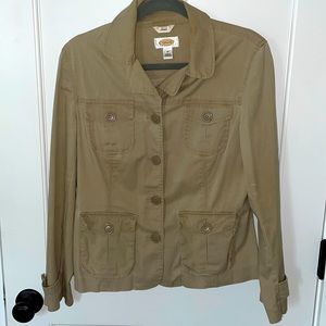 Classic Talbots khaki jacket